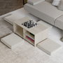 Hanah Home Gord - Travertine Juego de Mesa de Café